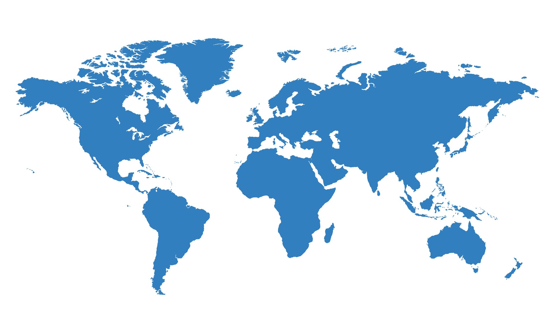 blue world map